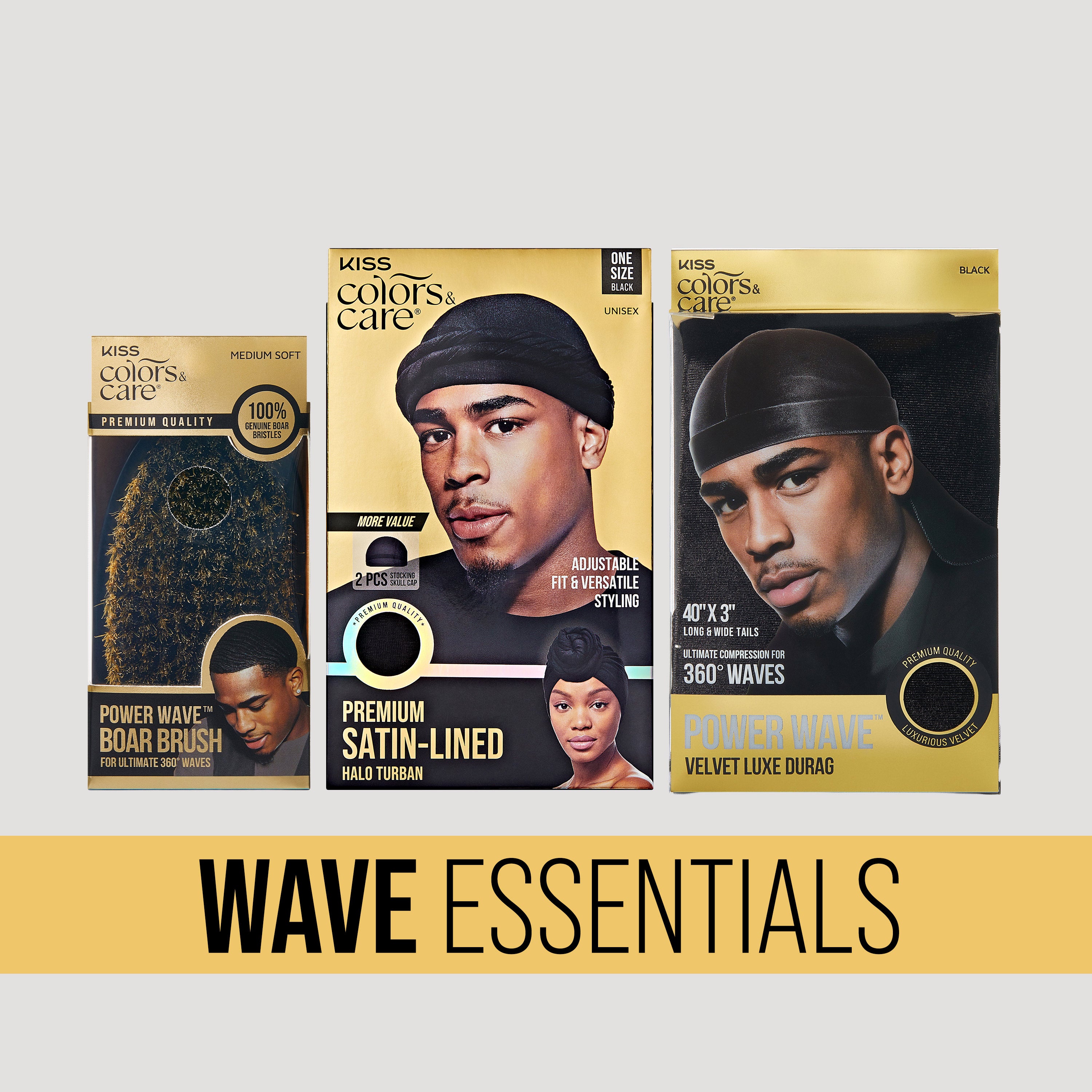 KISS Colors & Care Wave Essentials Bundle