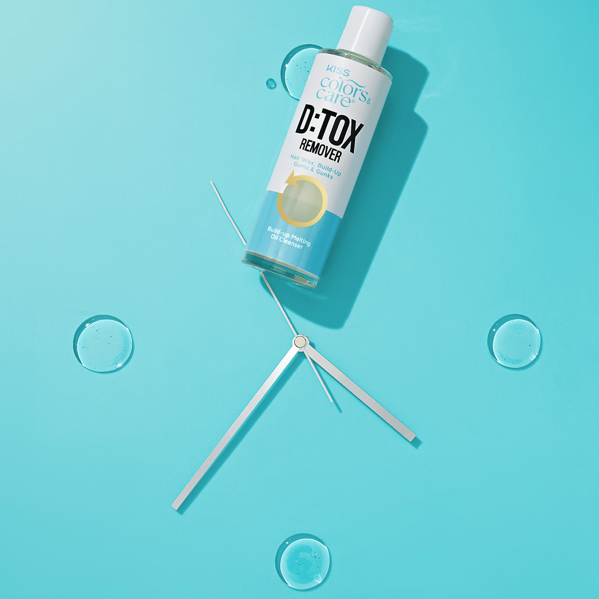 Kiss Colors & Care D:TOX Hair Detox Remover, Build-Up Melting Oil Cleanser, 6 fl. oz.