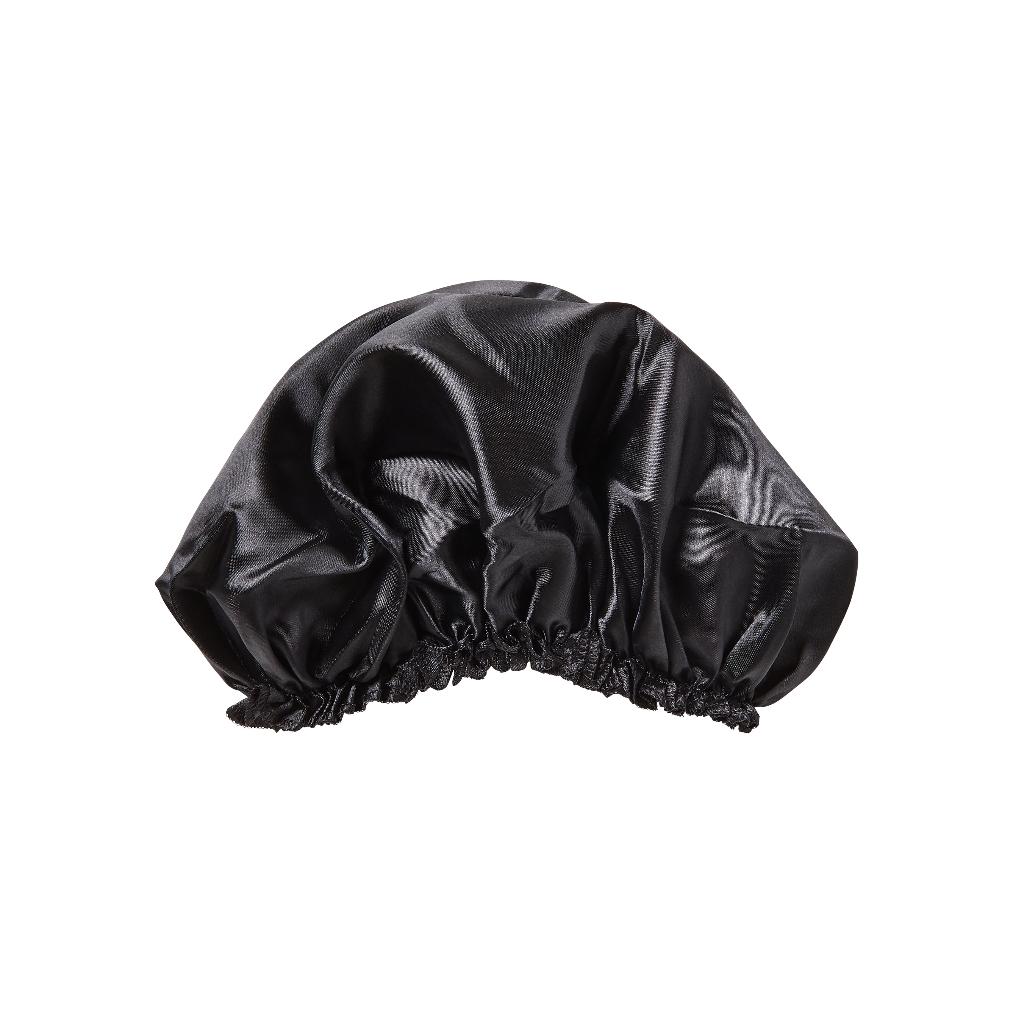 Kiss Colors & Care Silky Satin X-Large Bonnet Cap - Black | Extra-Large, Silk Bonnet, Sleep Bonnet, Hair Accessories