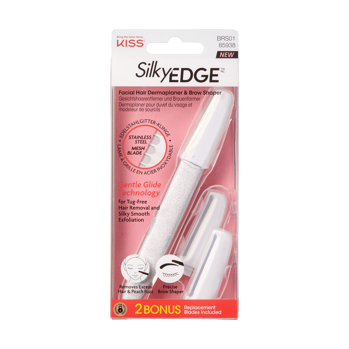 KISS Silky Edge - Facial Hair Dermaplaner & Brow Shaper