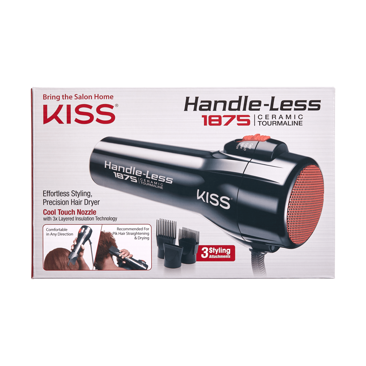 Handle-Less 1875 Ceramic Tourmaline Hair Dryer