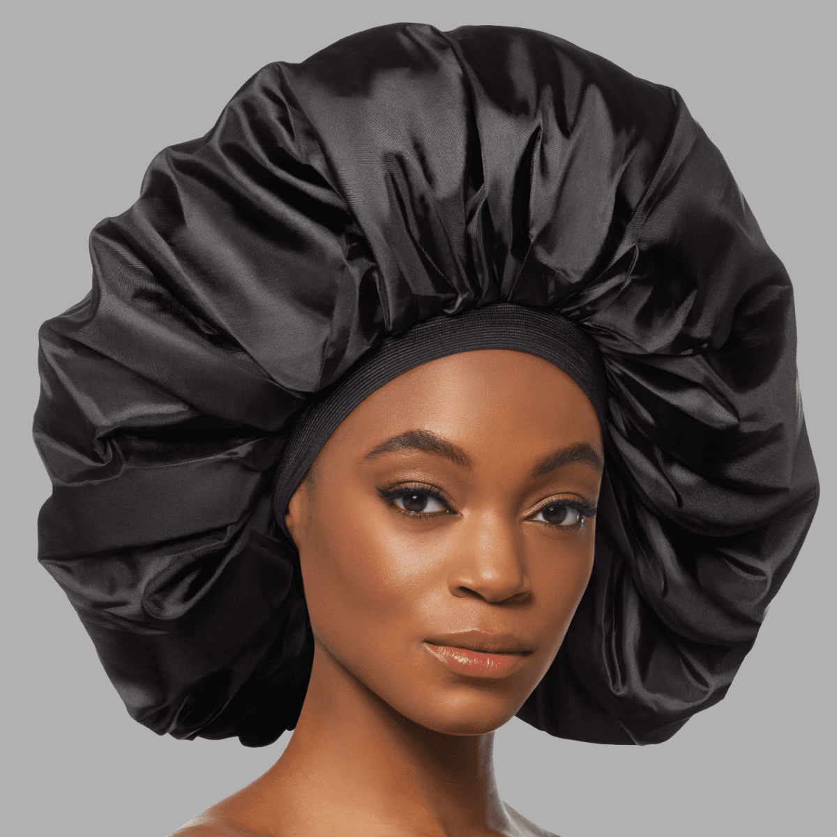 KISS Colors & Care Silky Satin Bonnet Cap - Black
