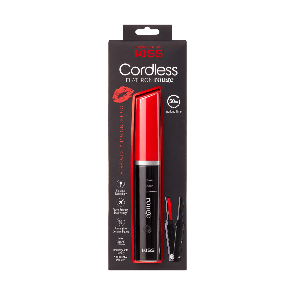 KISS Rouge Cordless Flat Iron