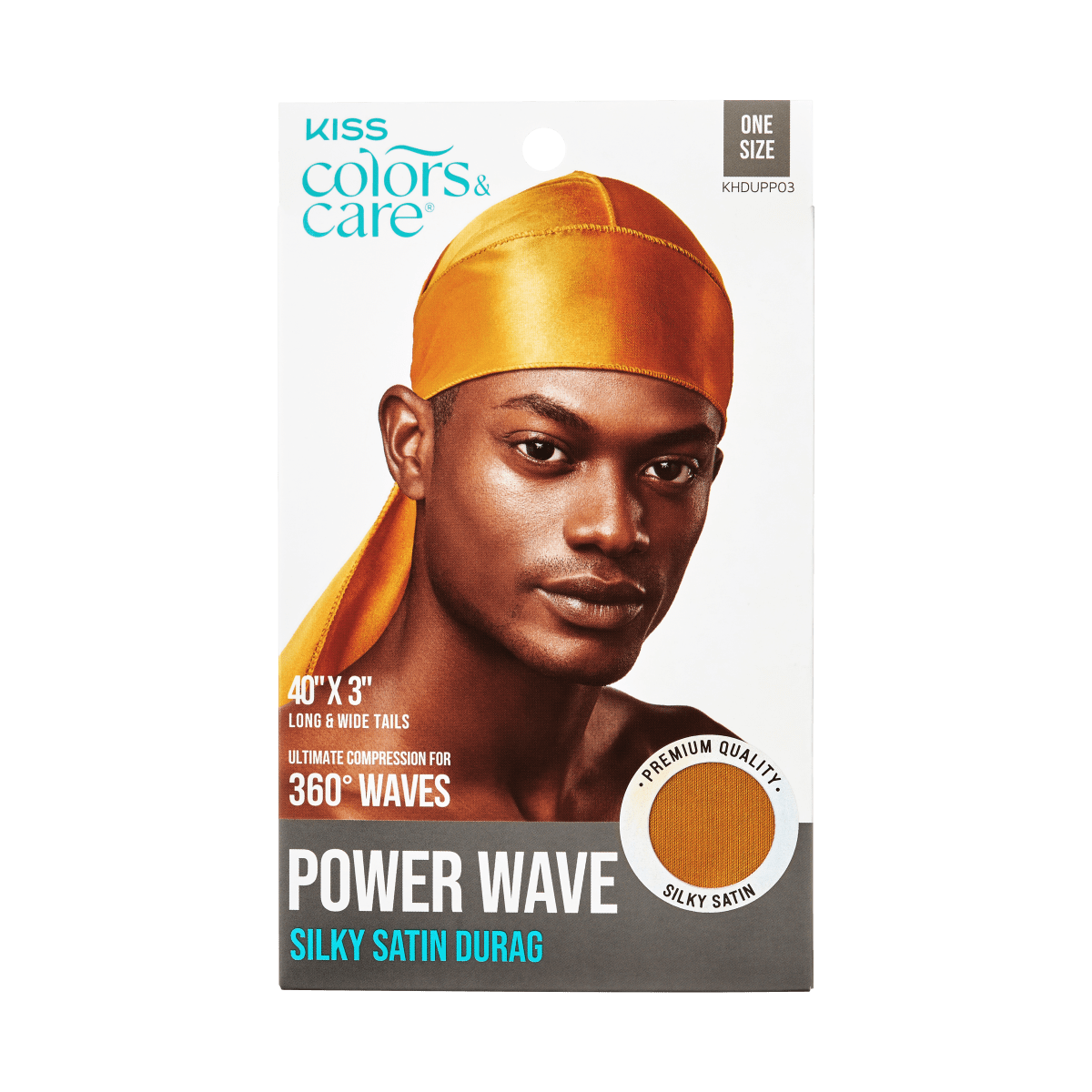 Power Wave Satin Durag Gold