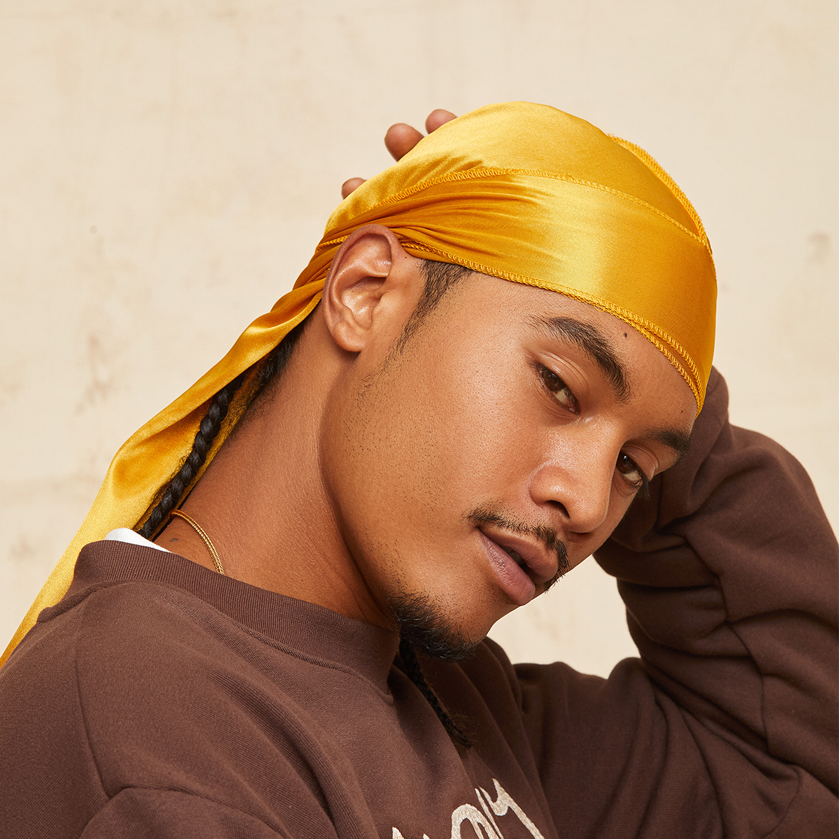 Power Wave Satin Durag Gold