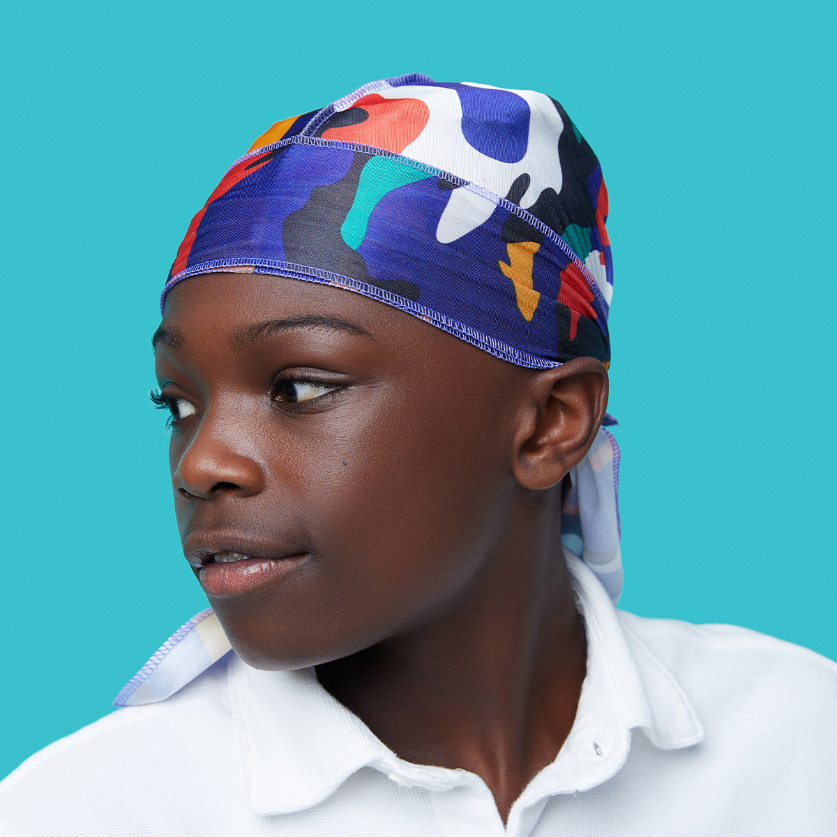 KISS Colors & Care Kids Satin Premium Silky Powerwave Durag - Camouflage