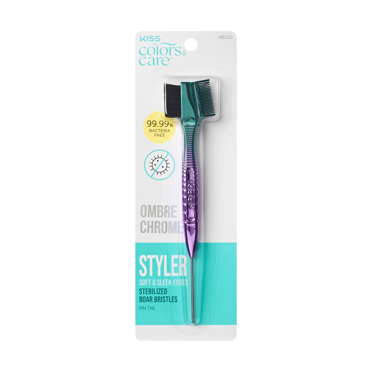KISS Colors & Care Ombre Chrome | 3-in-1 Edge Brush