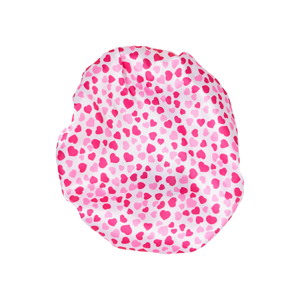 KISS Colors & Care Kids Satin Wide Band Bonnet - Red Hearts