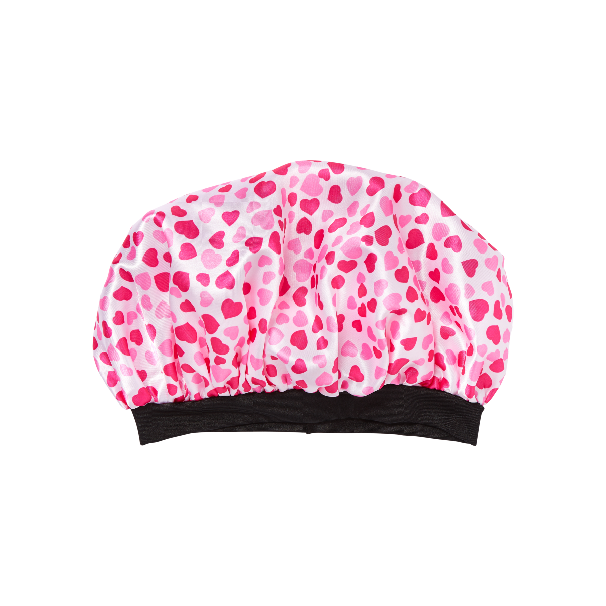 KISS Colors & Care Kids Satin Wide Band Bonnet - Red Hearts