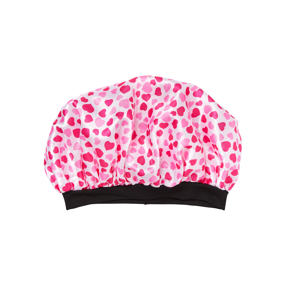 KISS Colors & Care Kids Satin Wide Band Bonnet - Red Hearts