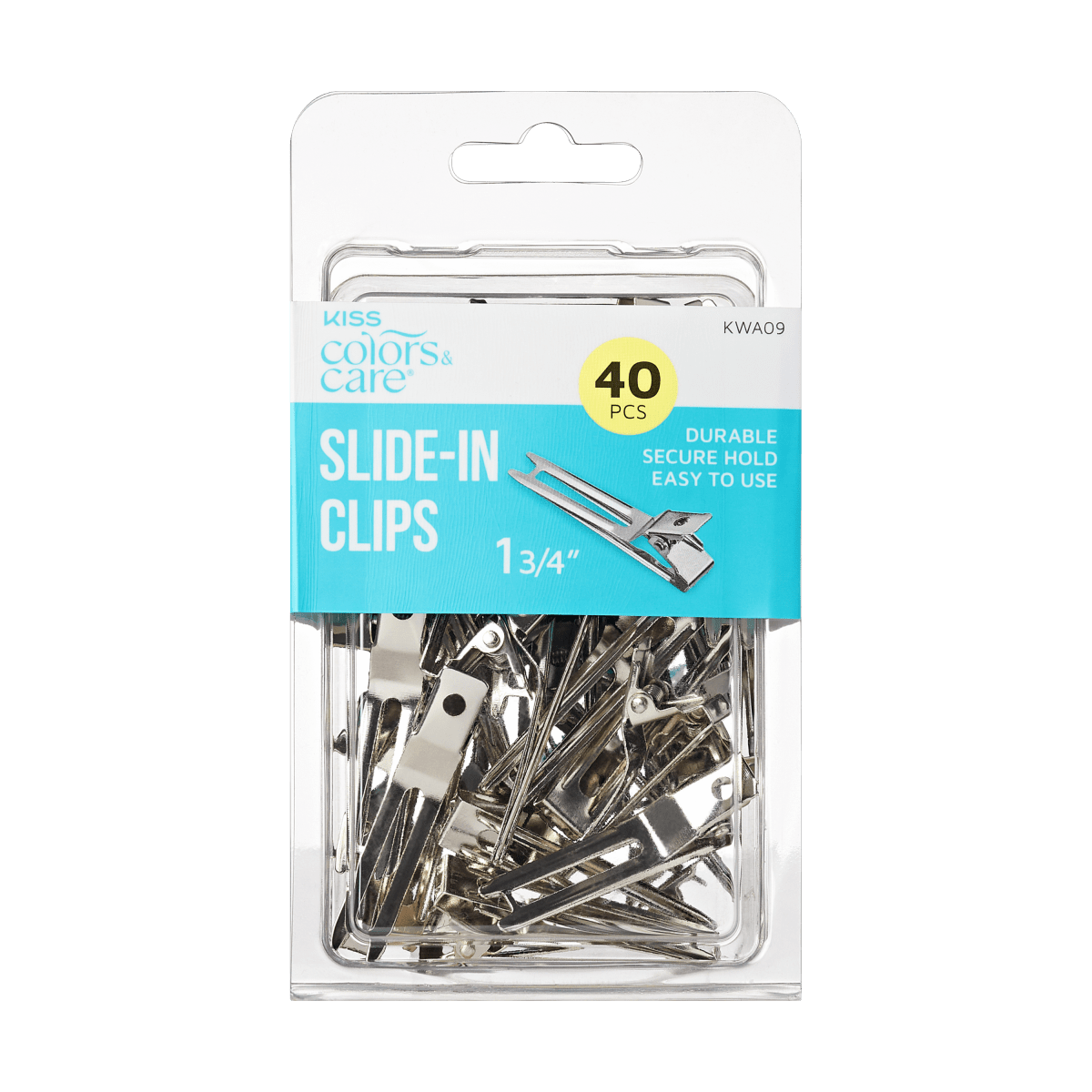 KISS Colors & Care Slide-In Prong Clips 1.75" – 40 Ct.