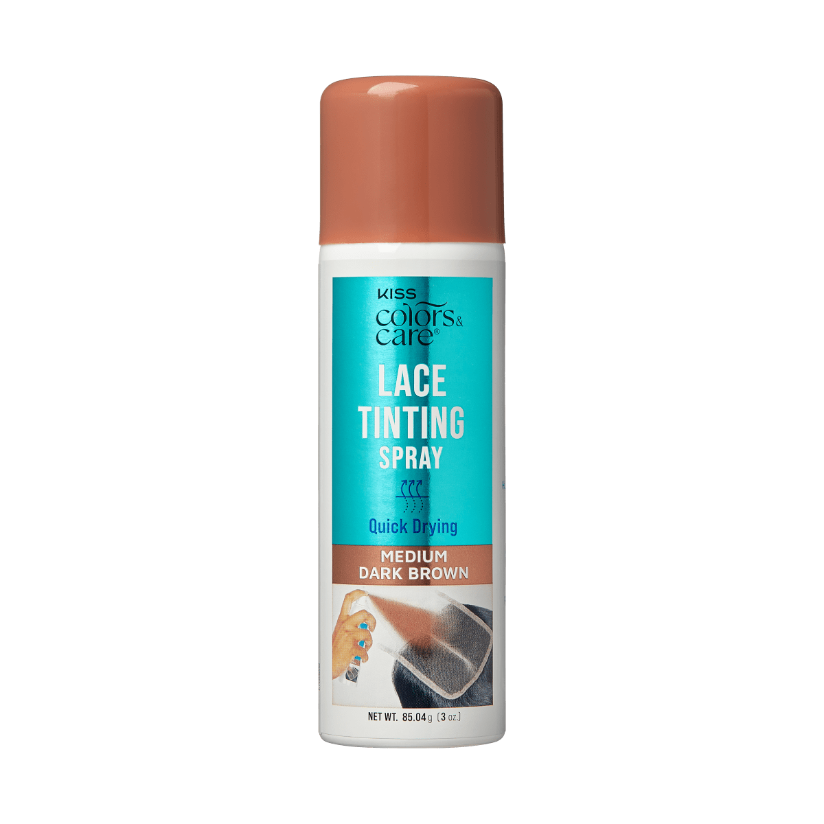KISS Colors & Care Lace Tinting Spray - Medium Dark Brown