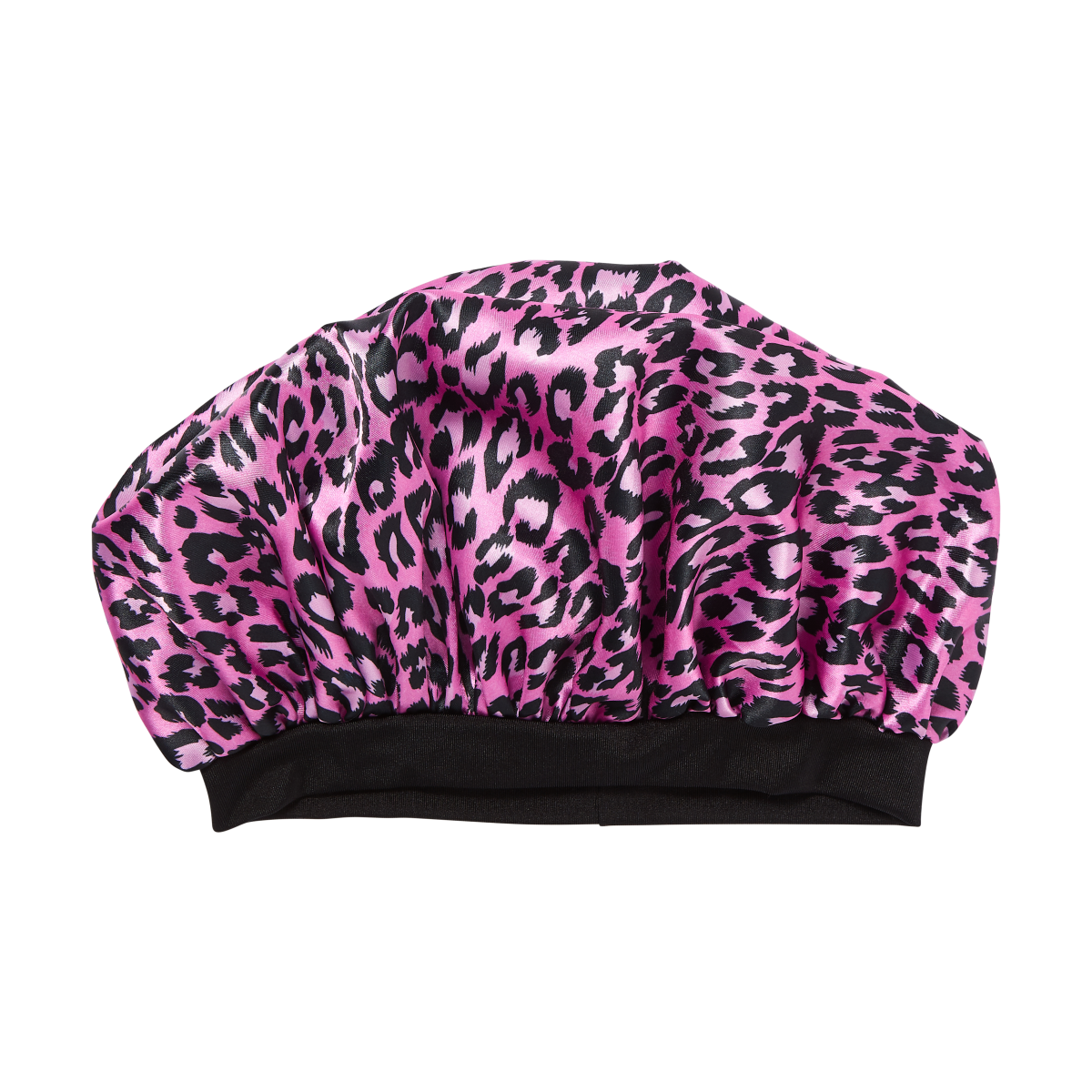 KISS Colors & Care Kids Satin Wide Band Bonnet - Pink Leopard