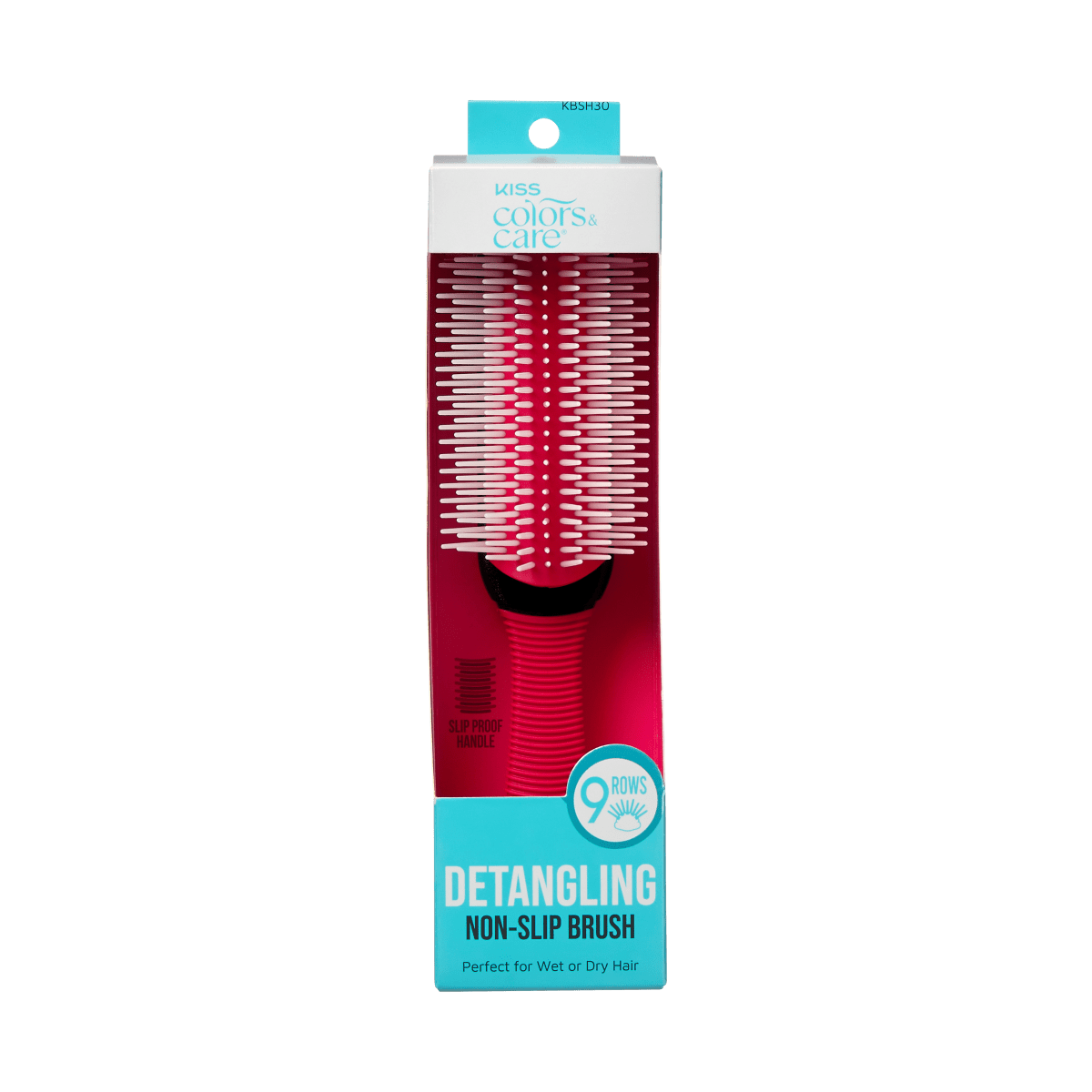 KISS Colors & Care Professional Detangling Non-Slip Brush