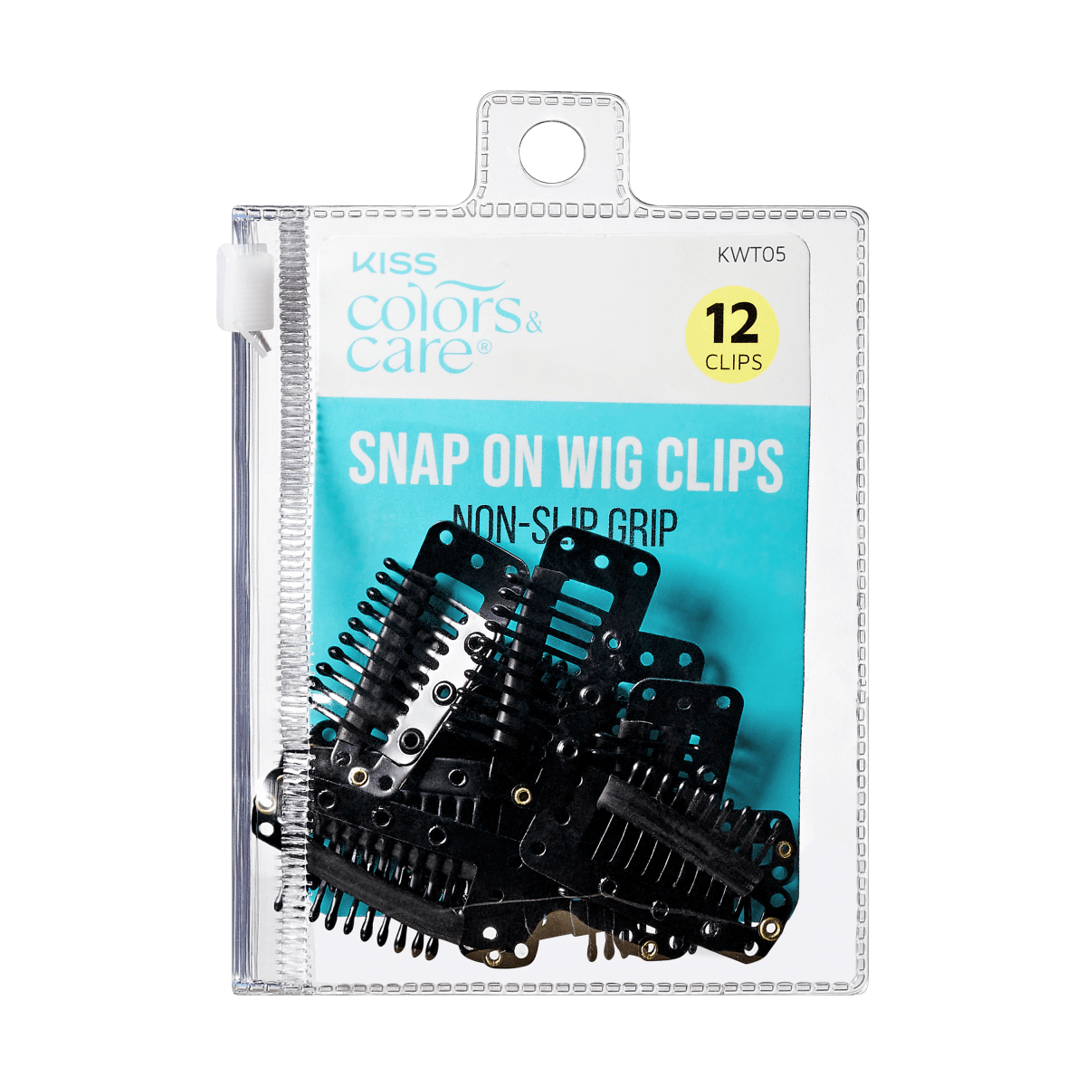 KISS Colors & Care Snap-On Wig Clips – 12 Ct.