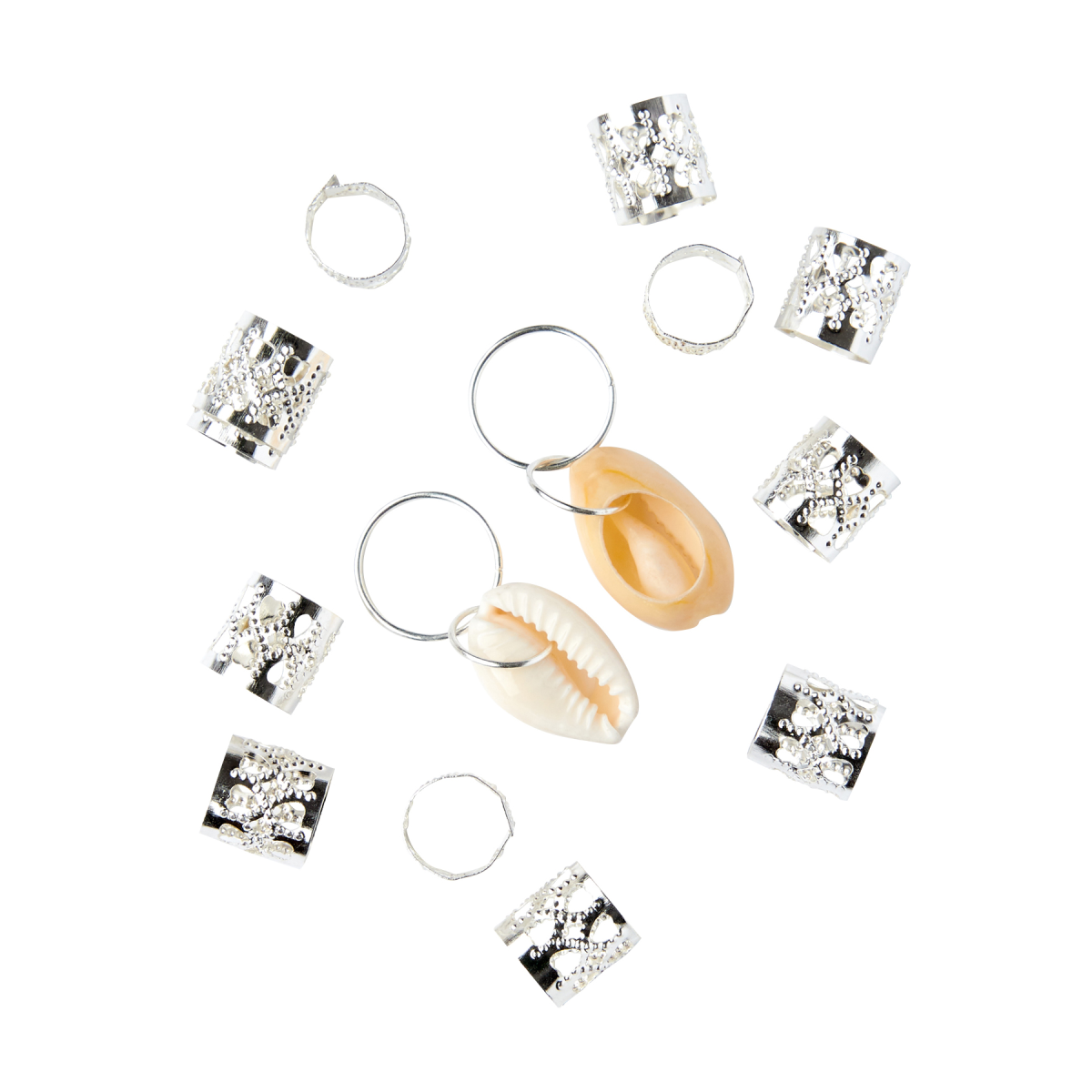 KISS Colors & Care Braid Charms - Silver