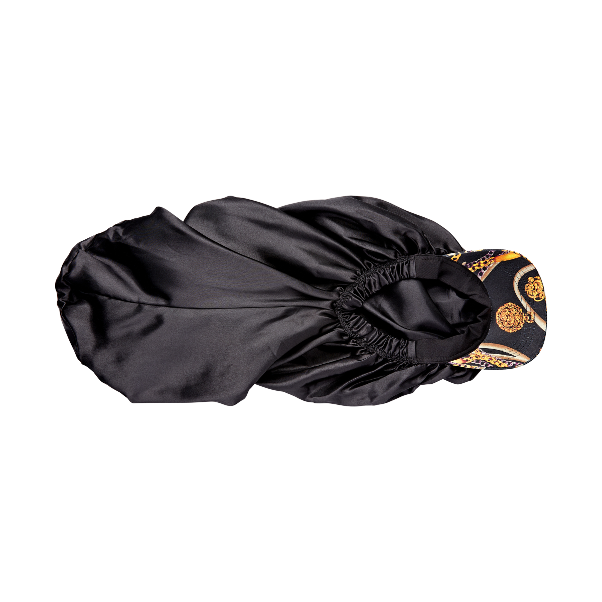 KISS Colors & Care Silky Satin Visor Bonnet Cap - Braid Black