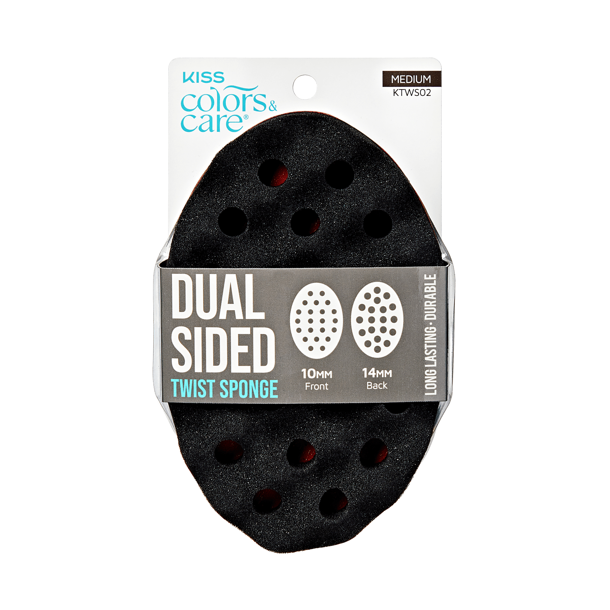 Kiss Colors & Care Dual Sided Twist Sponge- Medium