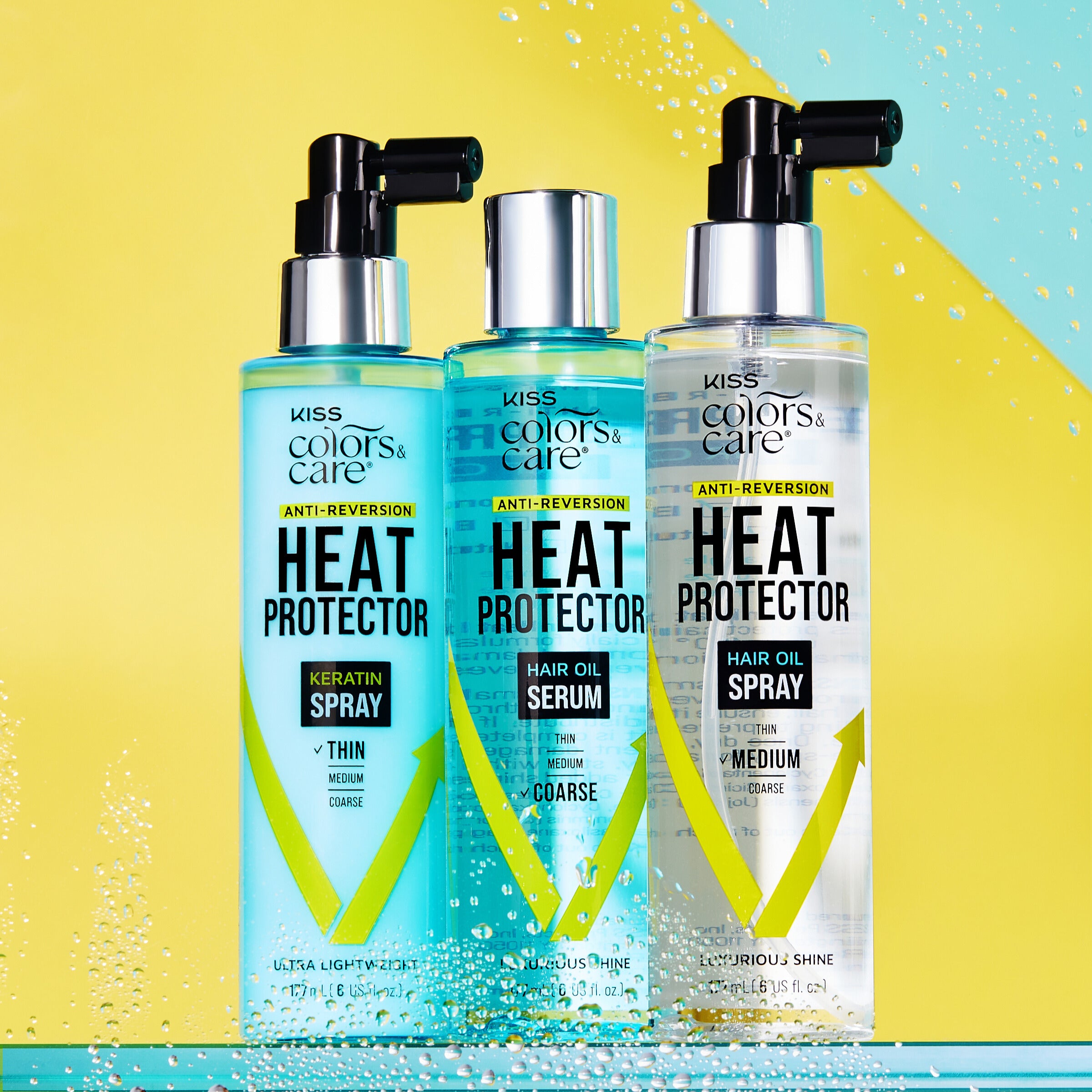 KISS Colors & Care Anti-Reversion Heat Protector Hair Oil Serum