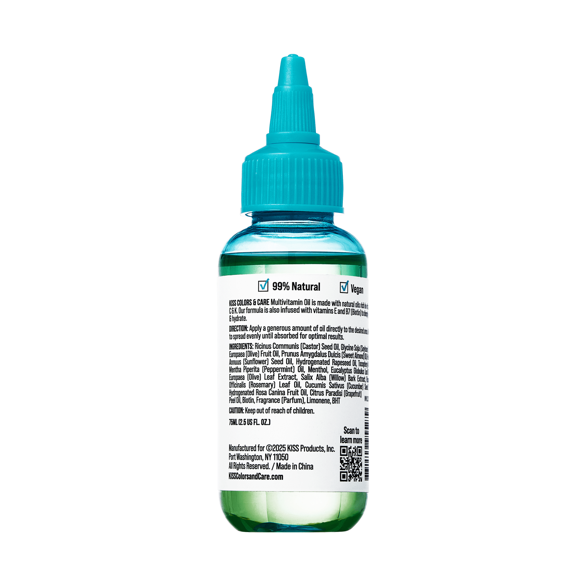 KISS Colors & Care Multivitamin Oil - Peppermint