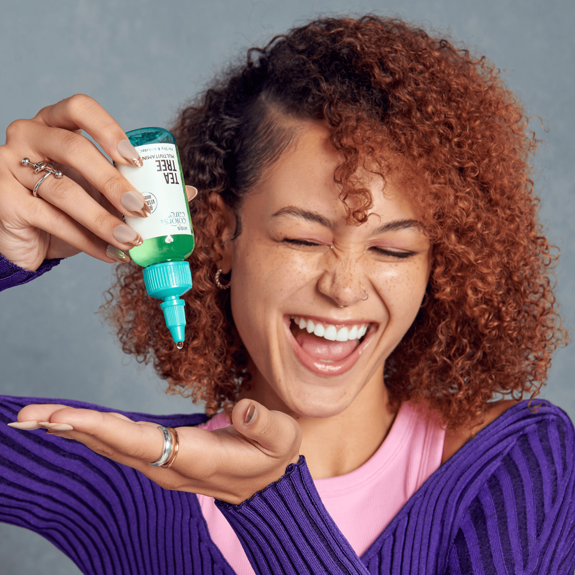 KISS Colors & Care Multivitamin Oil - Tea Tree