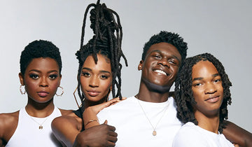 Black hair models. Men and women posing for a photo featuring perfectly styled hair styles. 