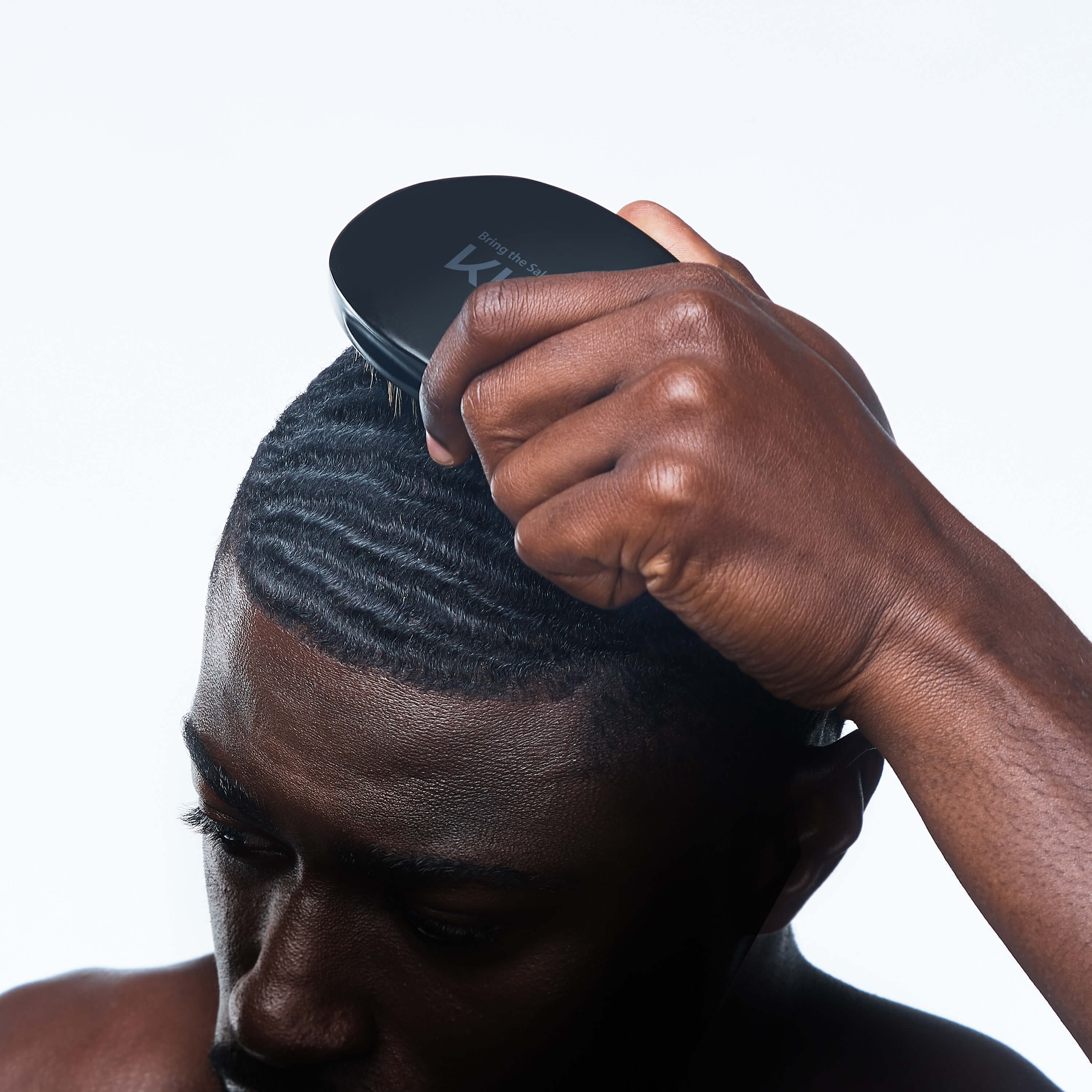 KISS Colors & Care 360 Power Wave Premium Palm Boar Brush - Medium Soft