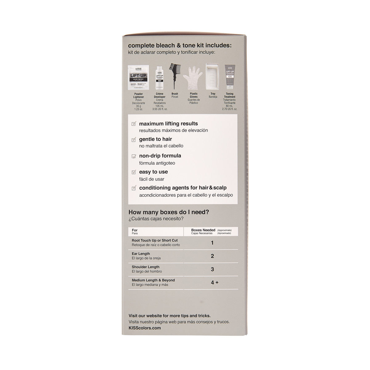 KISS LIFT UP COMPLETE BLEACH & TONE KIT – ICE