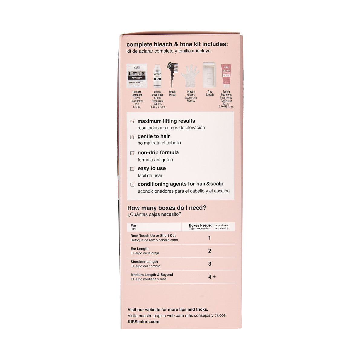 KISS LIFT UP COMPLETE BLEACH & TONE KIT – ROSE