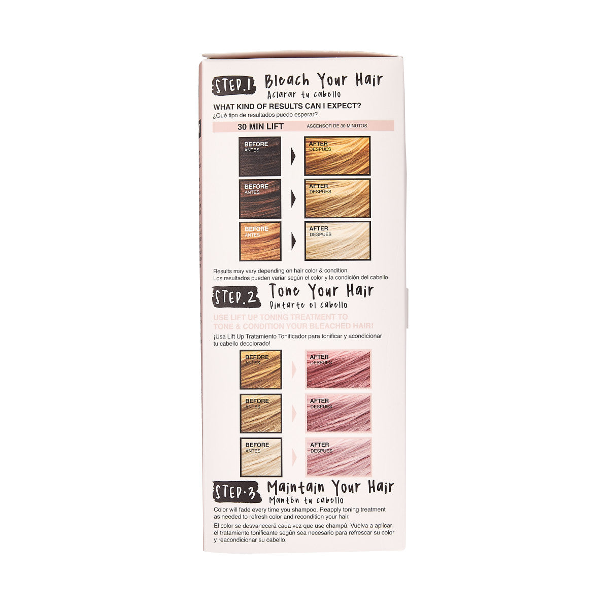 KISS LIFT UP COMPLETE BLEACH & TONE KIT – ROSE