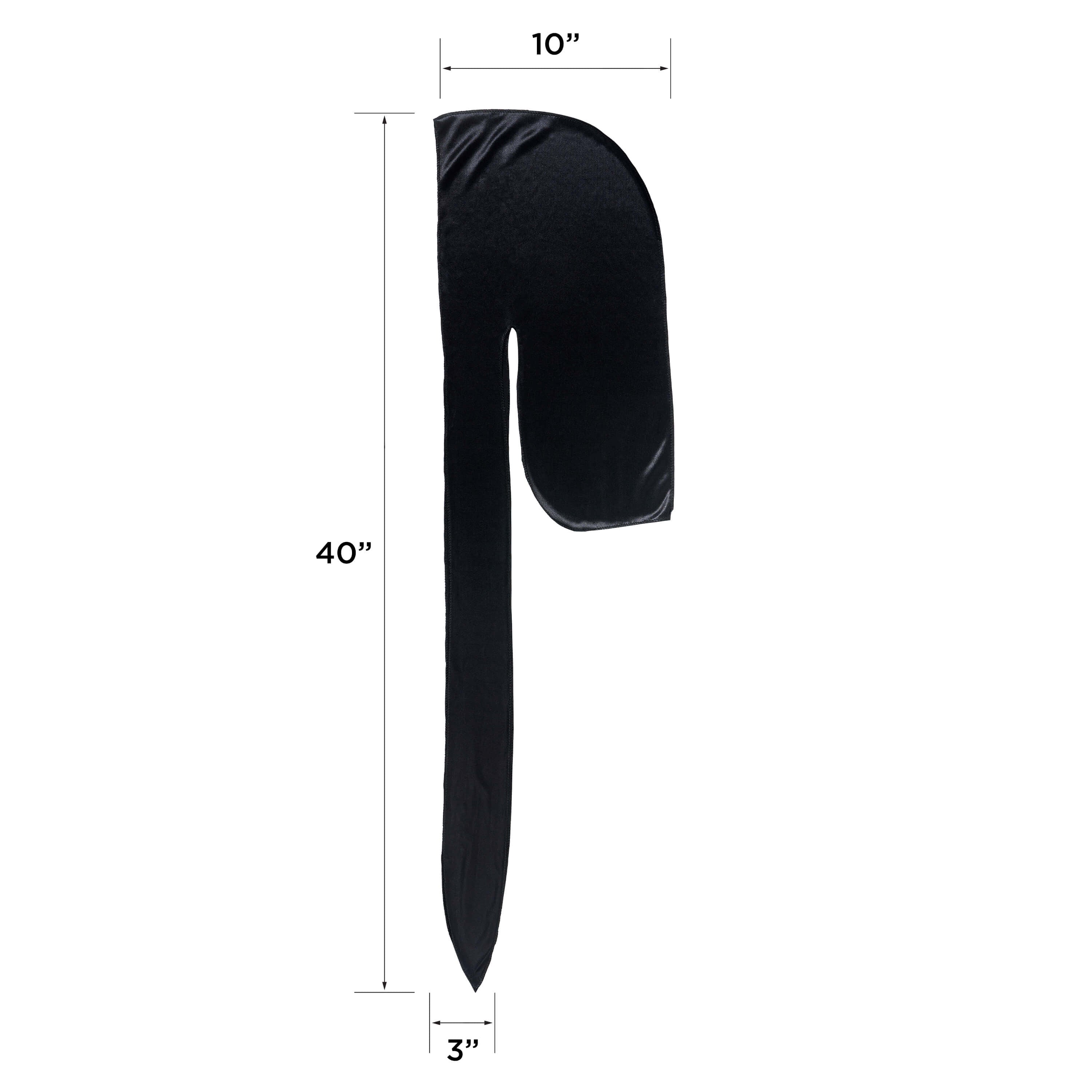 KISS Colors & Care Power Wave Silky Satin Durag - Black