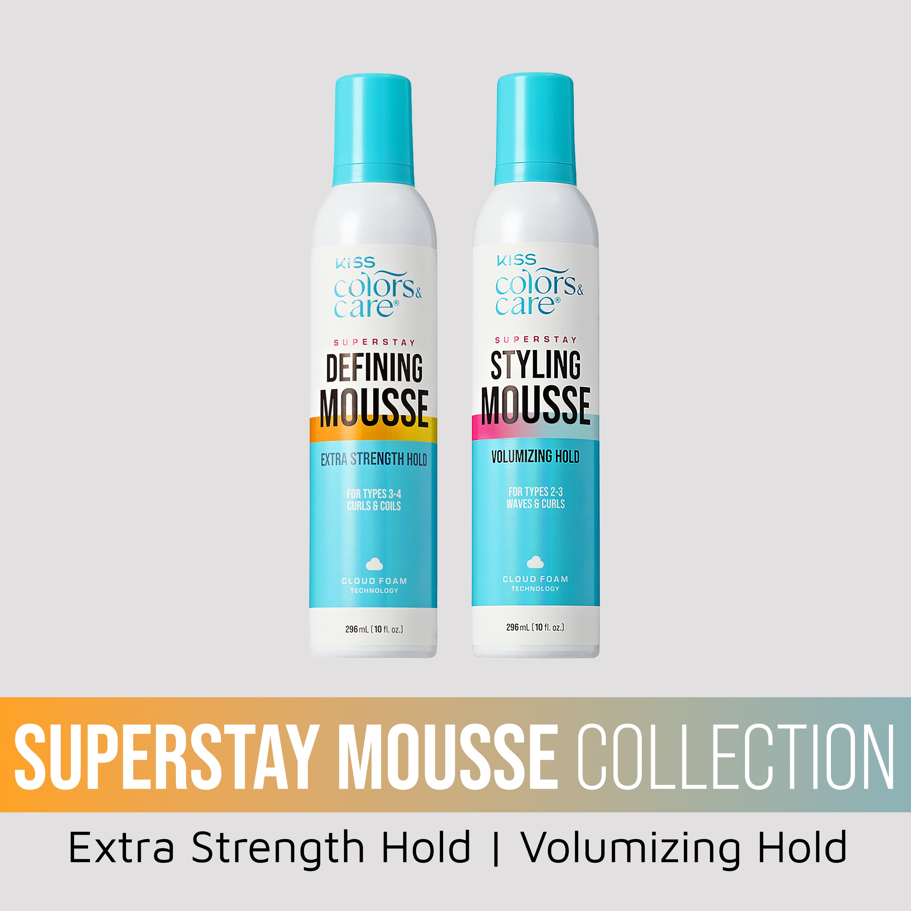 Kiss Colors & Care Super Stay Mousse Collection Bundle