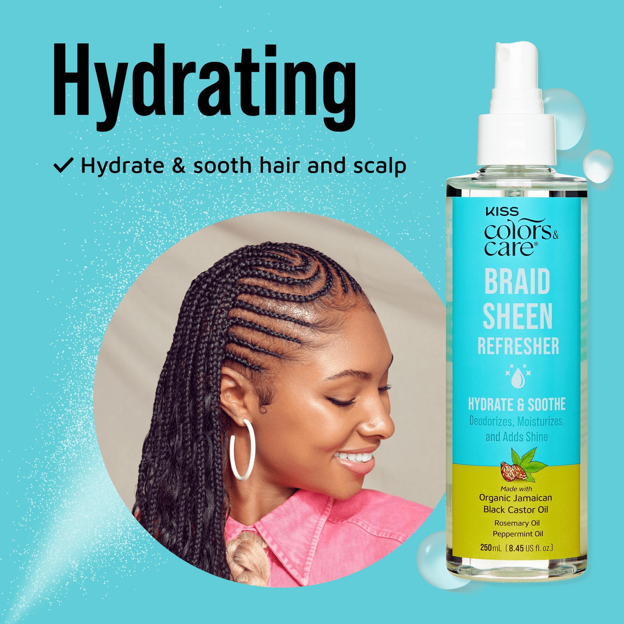 KISS Colors & Care Braid Sheen Refresher - 8.45 fl. oz.