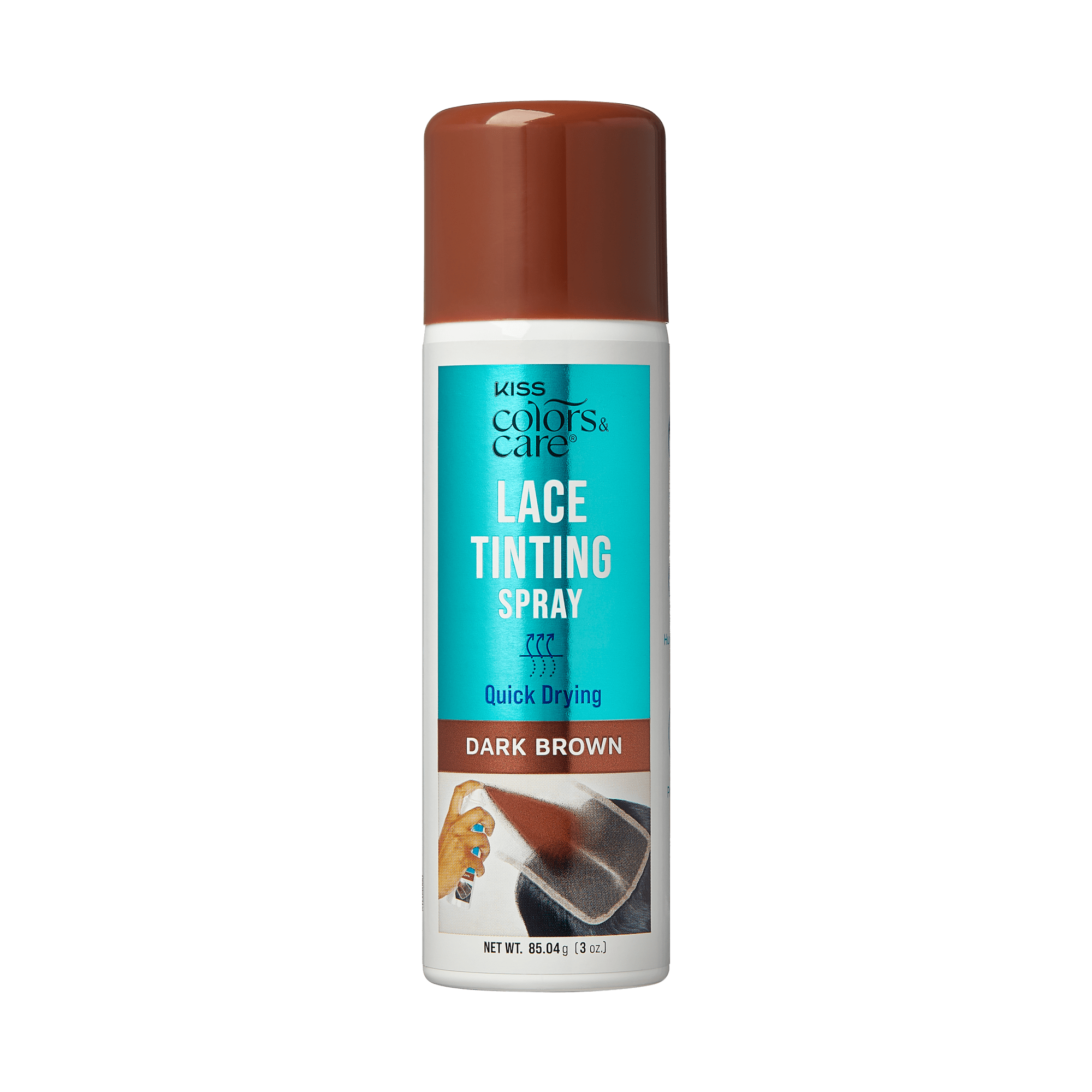 Kiss Colors & Care Lace Tinting Spray - Dark Brown