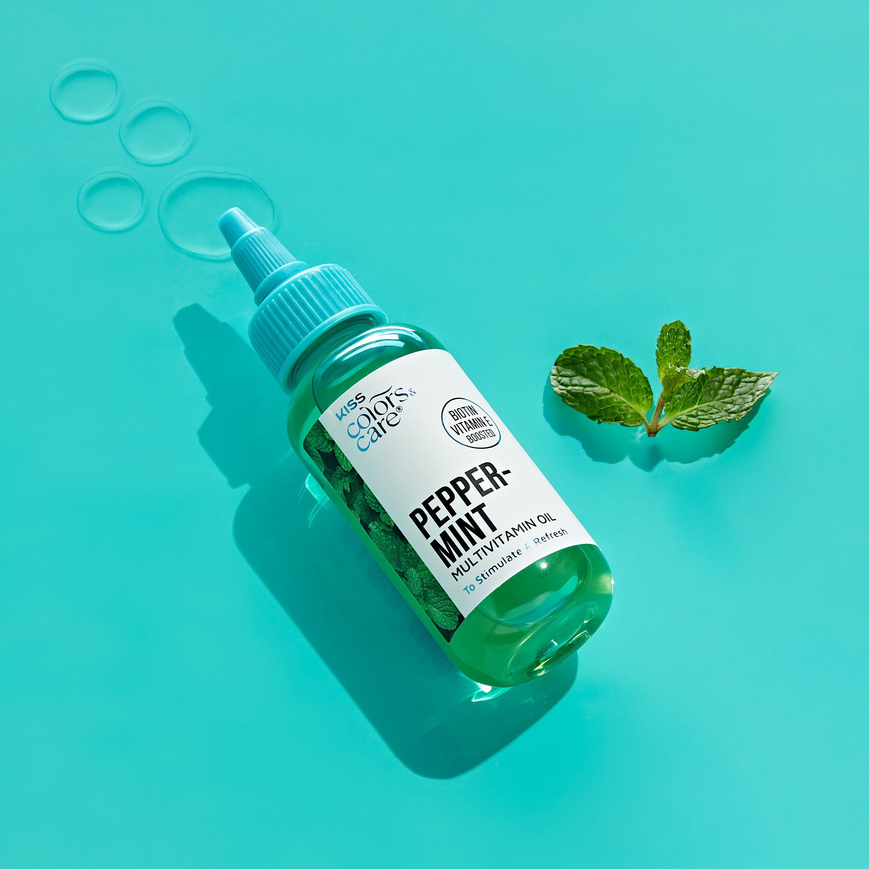 KISS Colors & Care Multivitamin Oil - Peppermint