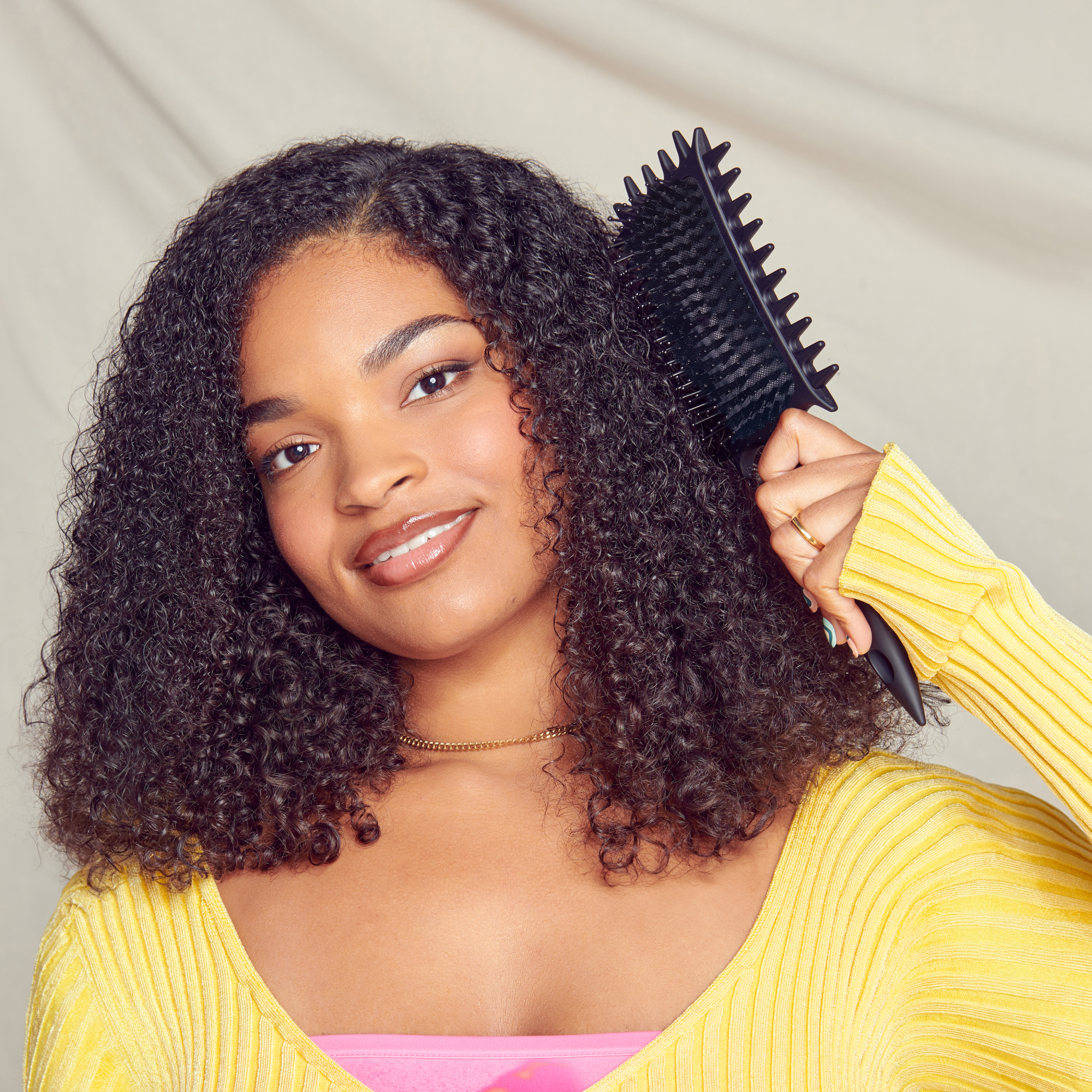 Kiss Colors & Care Curl & Define Paddle Brush