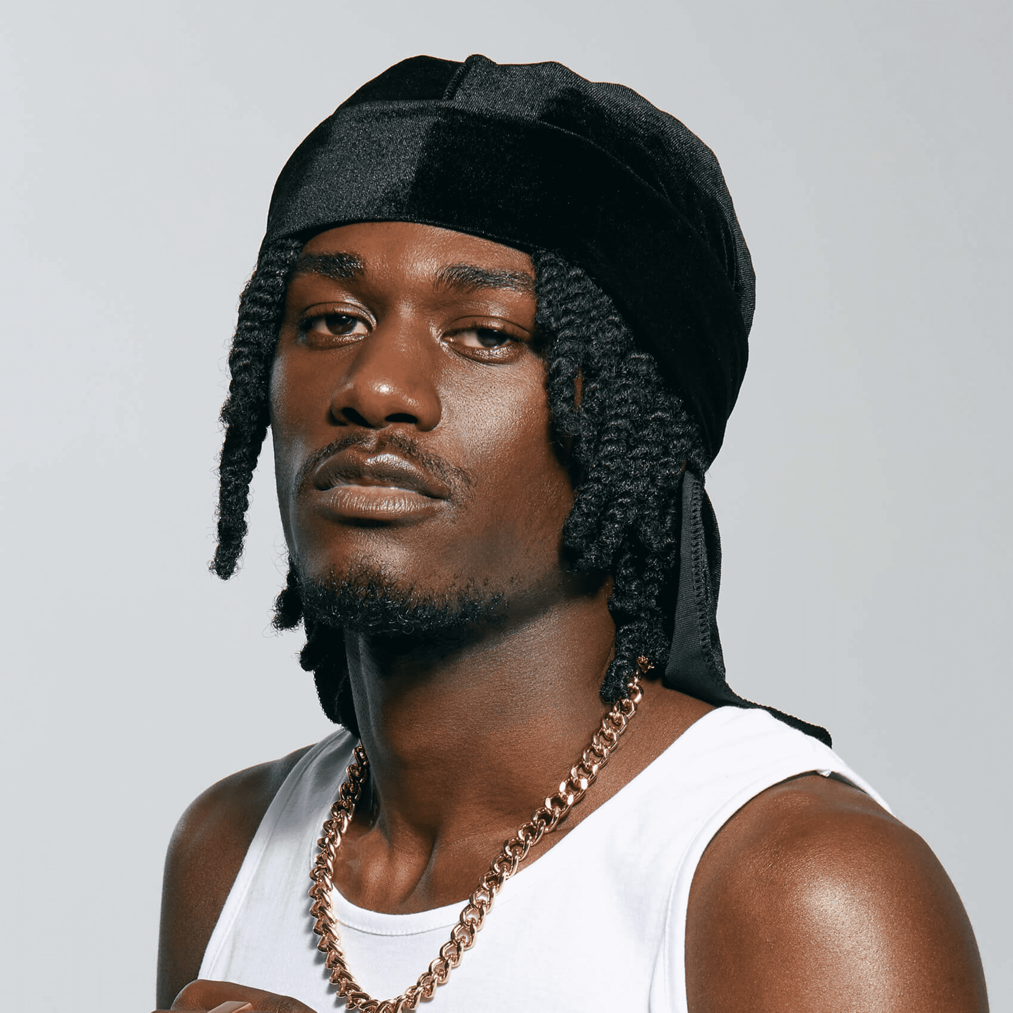 KISS Colors & Care Power Wave Velvet Luxe Durag - Black