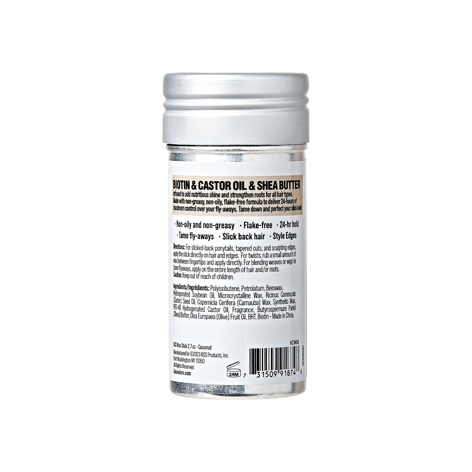 KISS Colors & Care Edge Fixer Wax Stick – Coconut