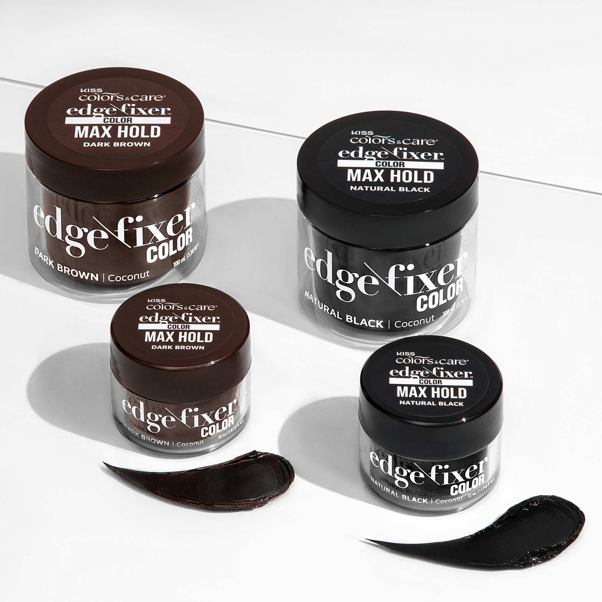 Kiss Colors & Care Edge Fixer Color 30ml - Natural Black