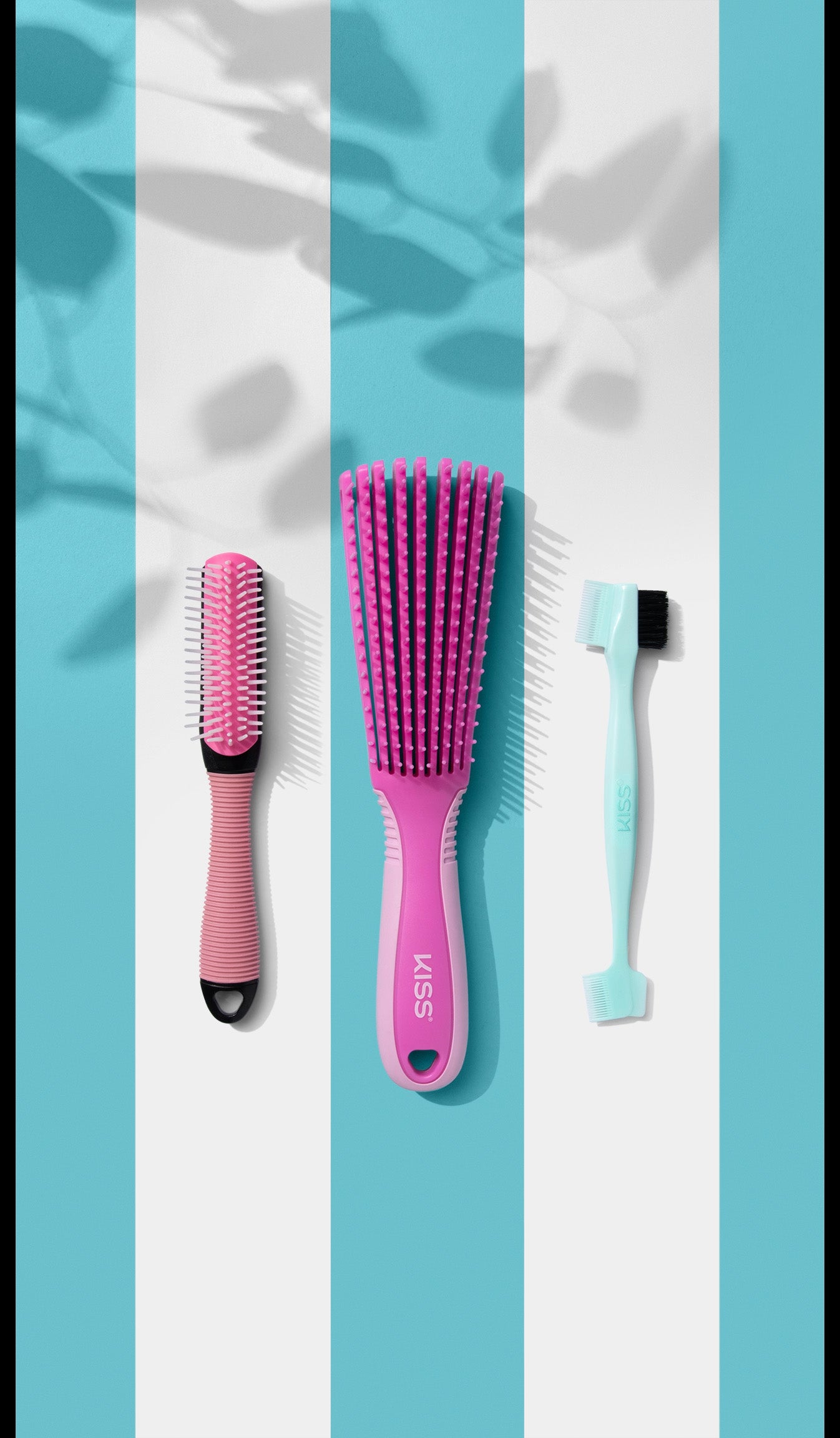 KISS Colors & Care Glide & Define Non-Slip Detangling Brush