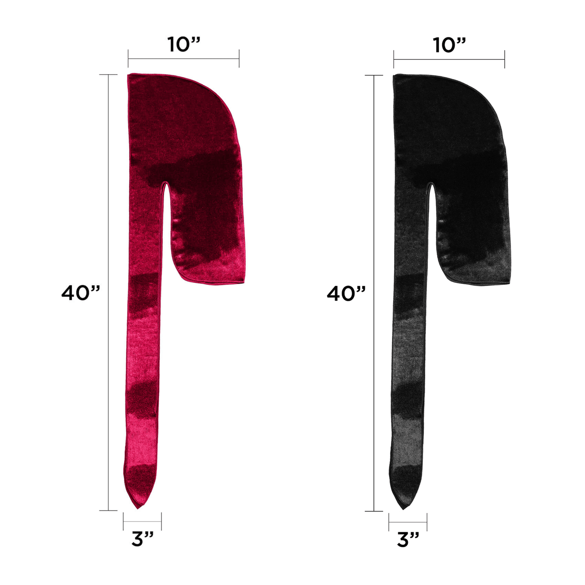 KISS Colors & Care Power Wave Velvet Luxe Durag - Black