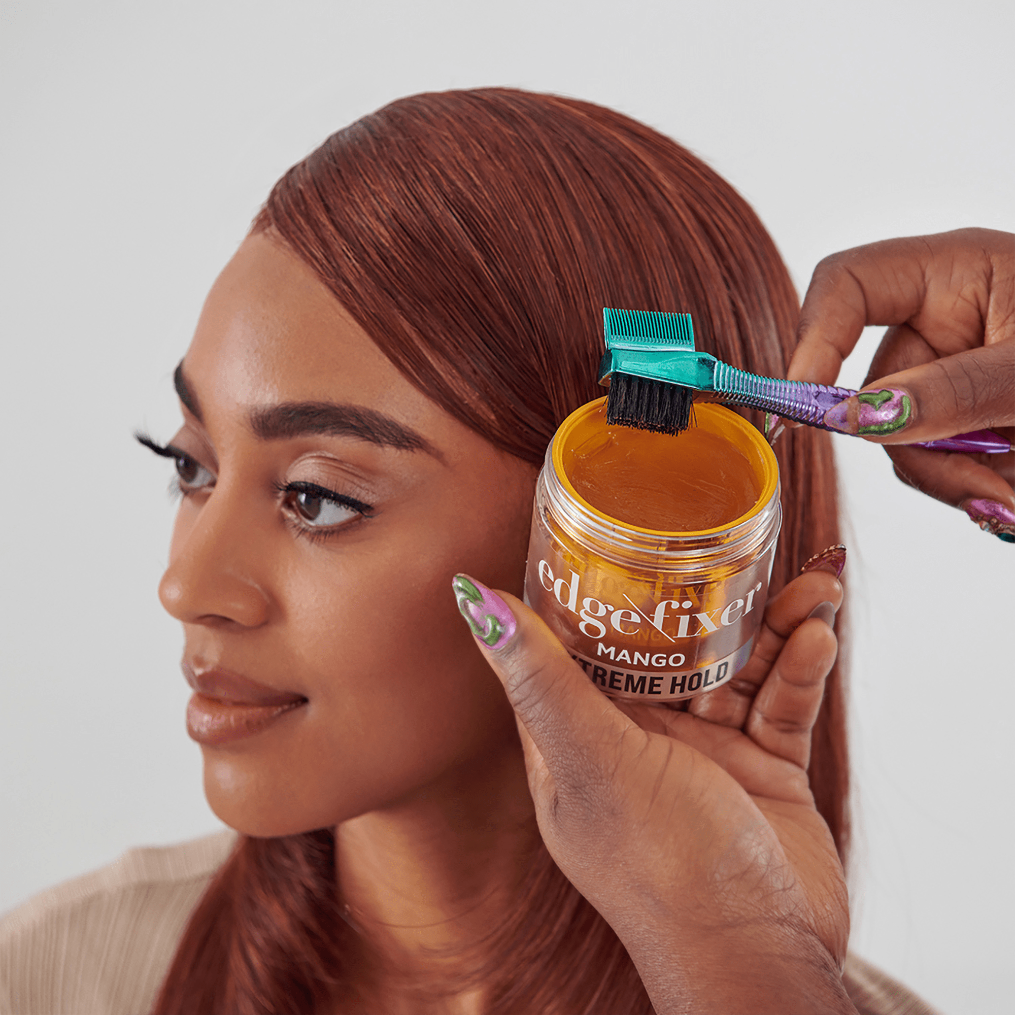 KISS Colors & Care Edge Fixer Extreme Hold Gel 100 mL - Mango