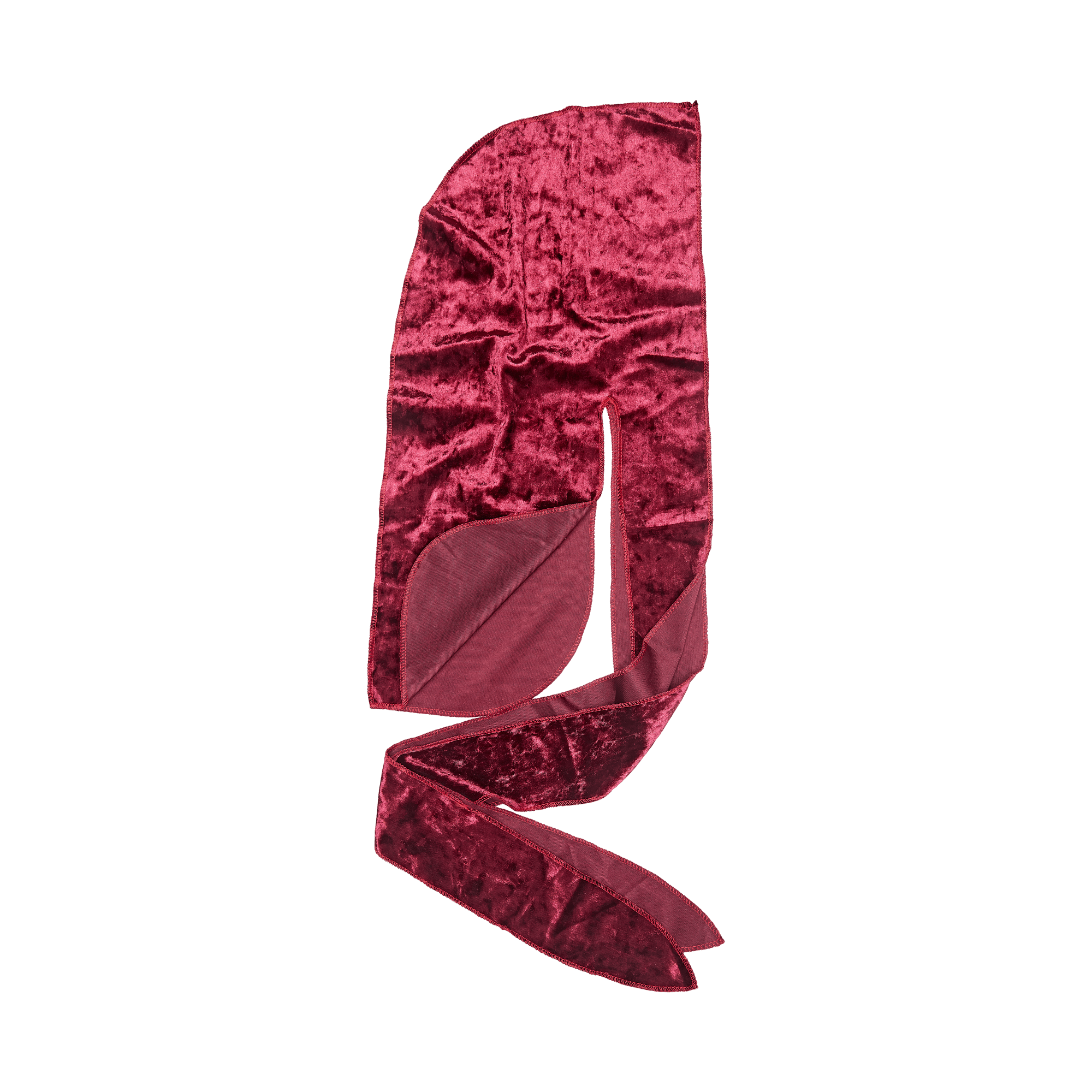 KISS Colors & Care Power Wave Velvet Luxe Durag, Burgundy