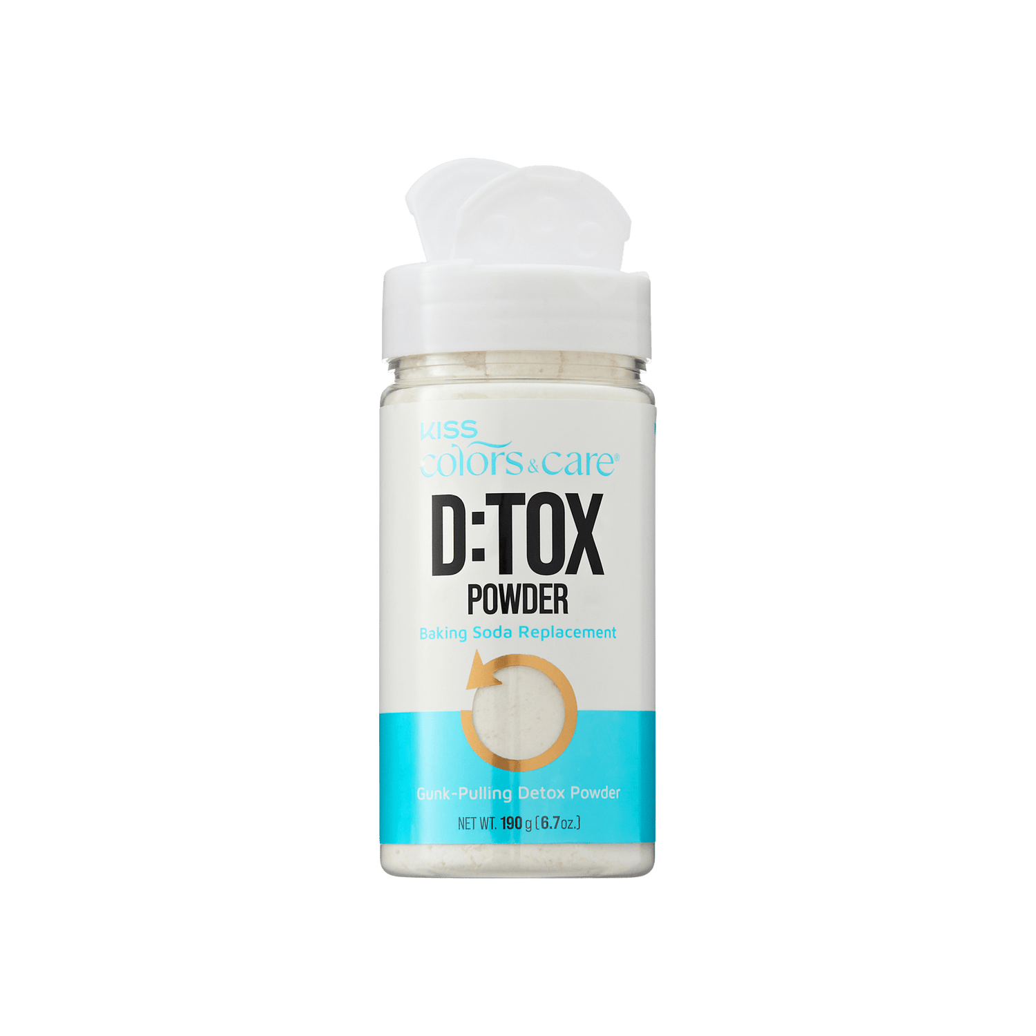 Kiss Colors &amp; Care D:TOX Hair Detox Powder, Gunk-Pulling Baking Powder Formula, 8 oz.