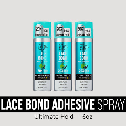 KISS Colors &amp; Care Lace Bond Adhesive Spray Ultimate Hold Bundle - 6 oz. 3 Pack
