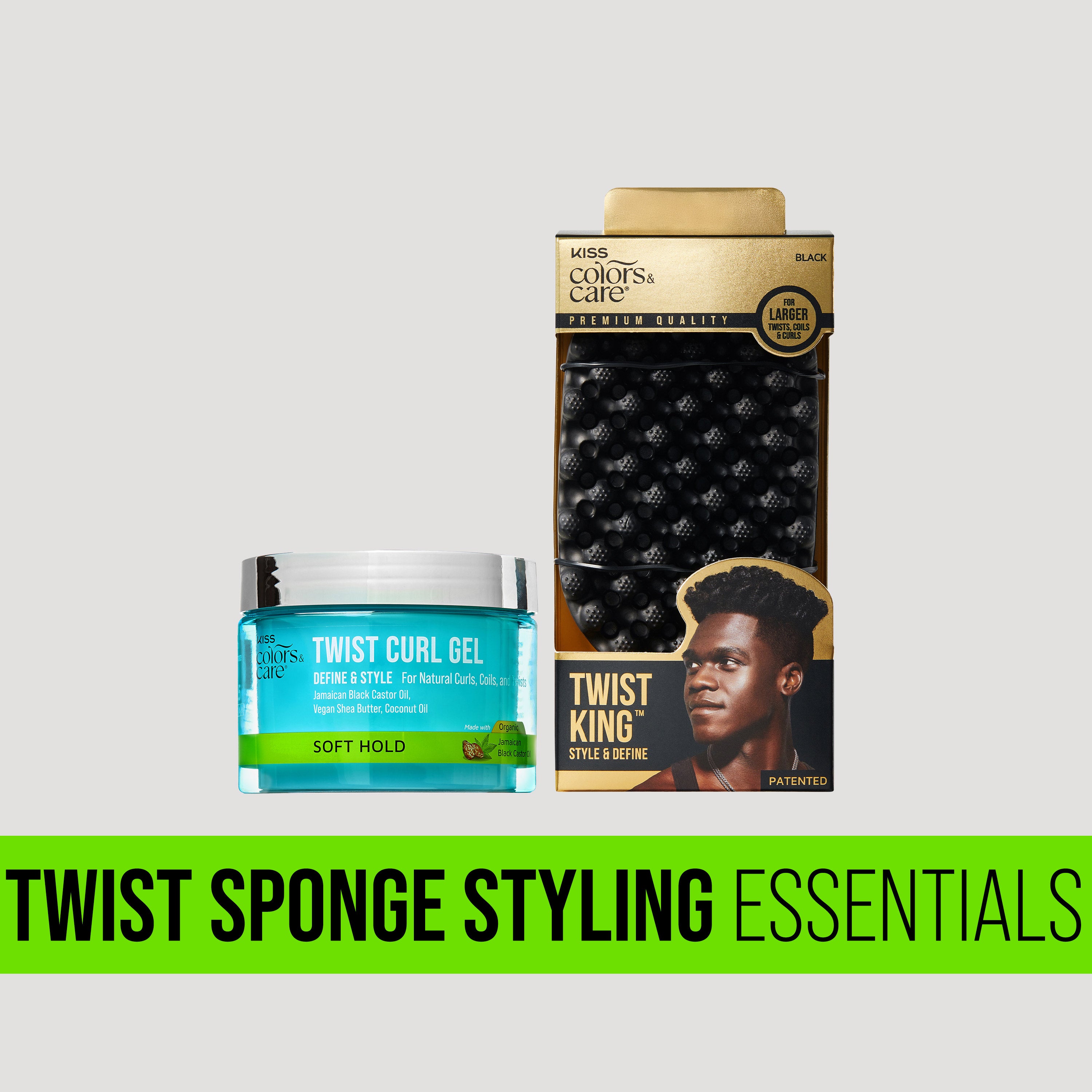 Kiss Colors & Care Twist Sponge Styling Essentials Bundle – KISS