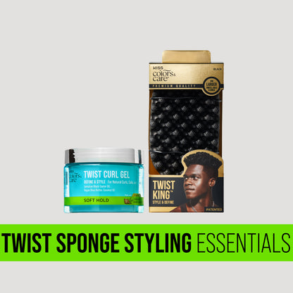 KISS Colors &amp; Care Twist Sponge Styling Essentials Bundle