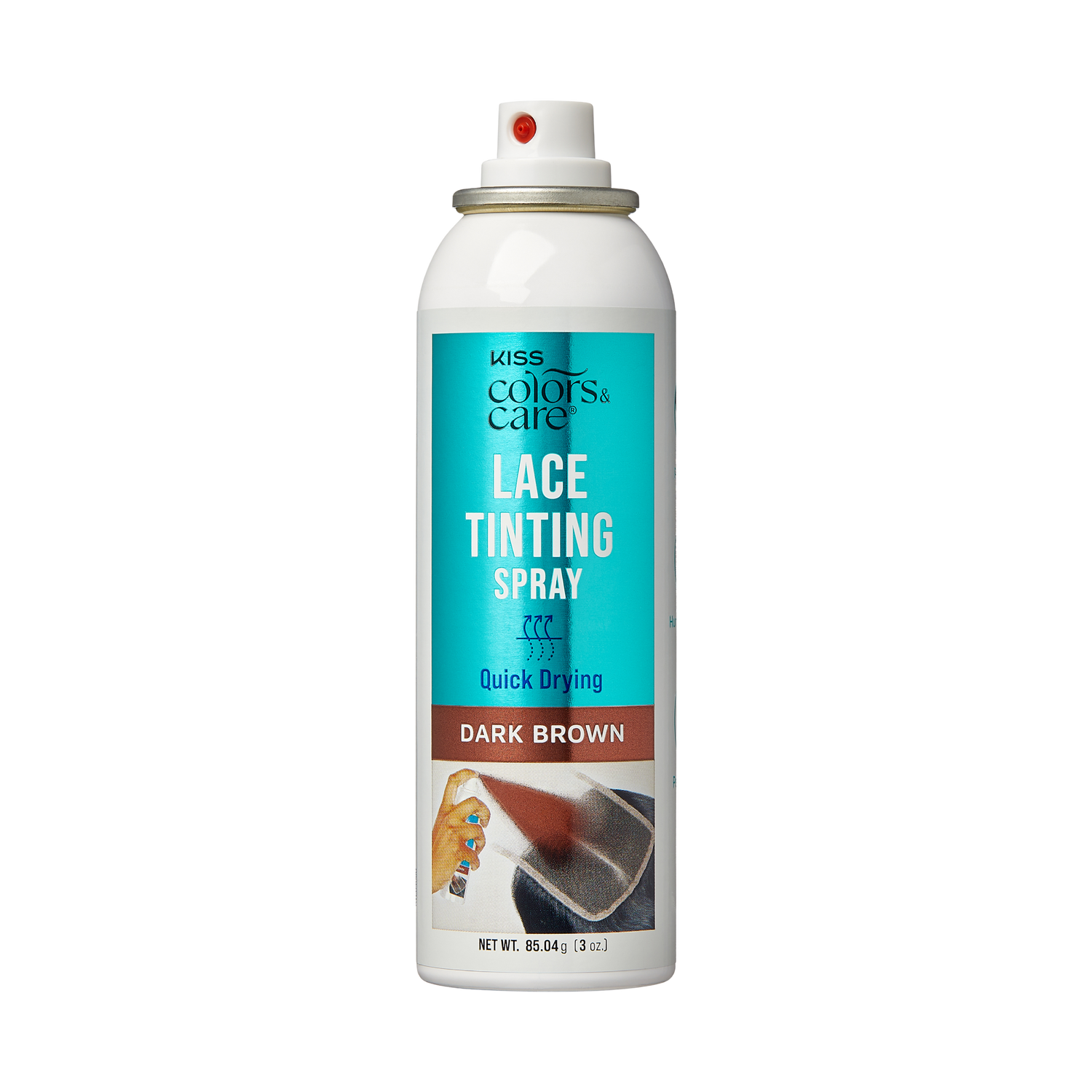 Kiss Colors &amp; Care Lace Tinting Spray - Dark Brown
