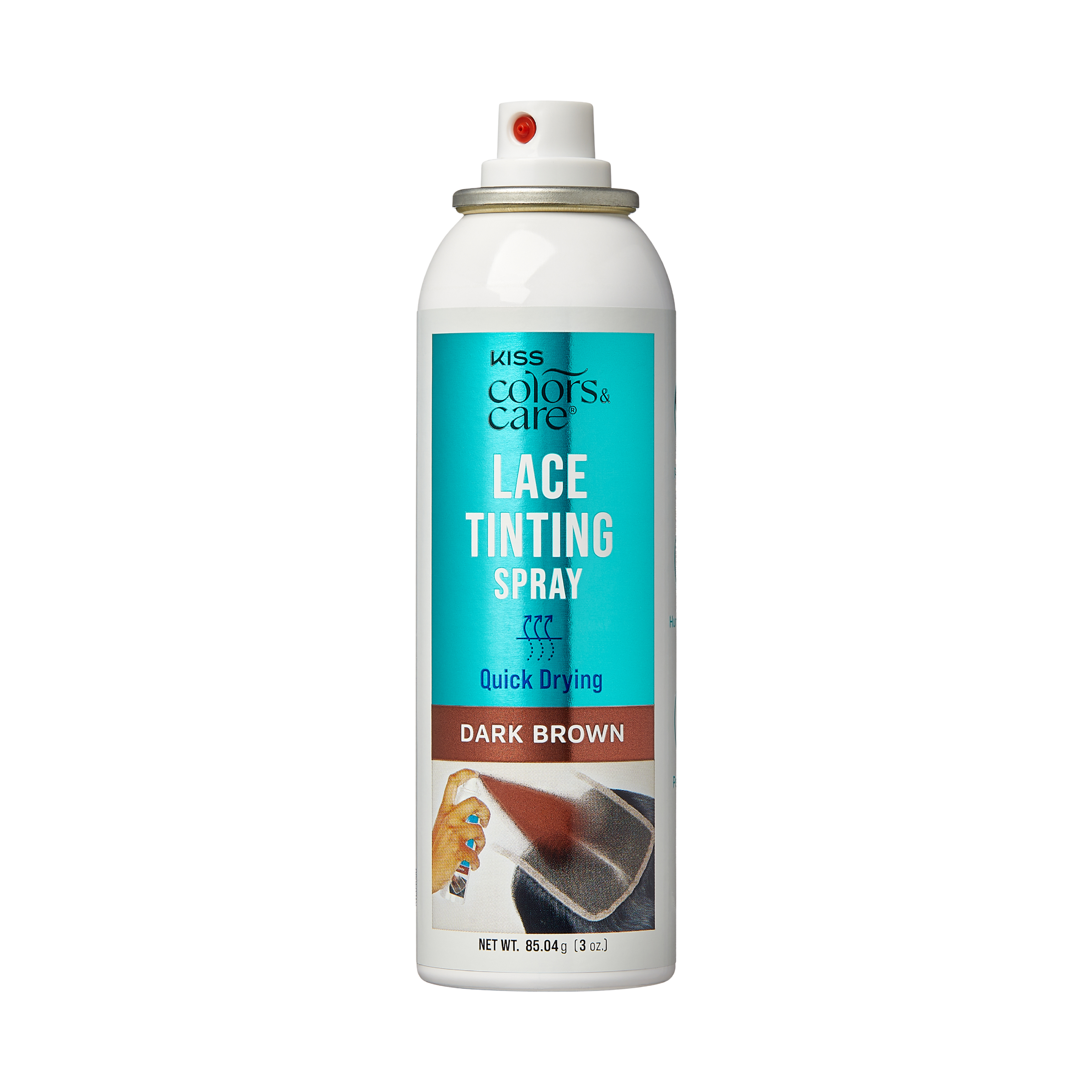 Kiss Colors &amp; Care Lace Tinting Spray - Dark Brown