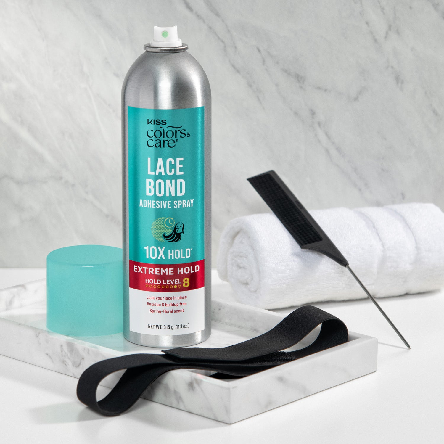 KISS Colors &amp; Care Lace Bond Adhesive Spray Extreme Hold, 11.1 oz.